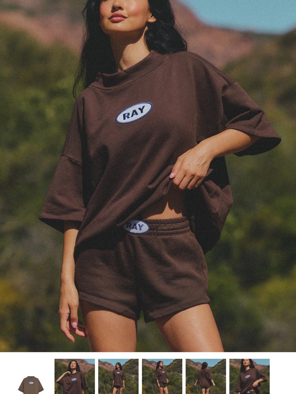 Women's Brown Oversized Hoodie Sweatshirt